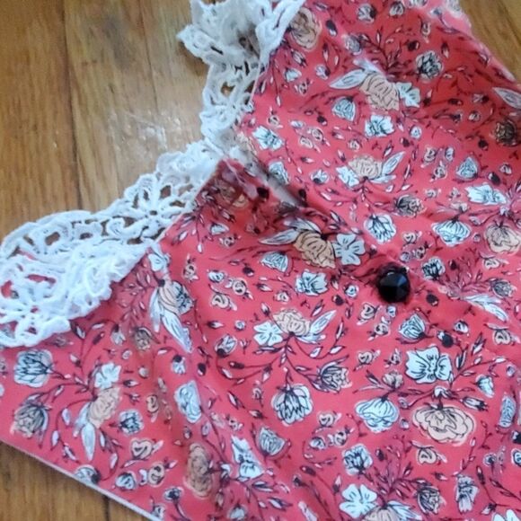 Girls Vintage Style Handmade Sleeveless Top - Picture 4 of 4